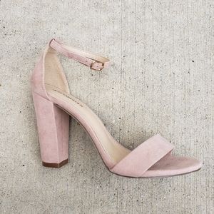 *NEVER WORN* JustFab Blush Strap Heels